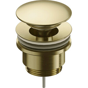 Донный клапан AQUAme click-clack brushed gold (AQM7003BG) донный клапан aquame click clack gun metal aqm7003gm