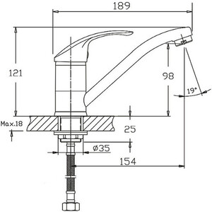 Смеситель для раковины Haiba HB36 хром (HB4536-2) HB36 хром (HB4536-2) - фото 2