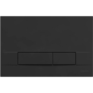 Кнопка смыва Lemark BIT черная матовая (9802006) душевая дверь am pm gem 140х195 прозрачная тонированная черная матовая w90g 140 1 195bg