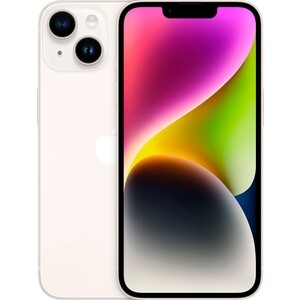 Смартфон Apple iPhone 14 128GB Starlight MPUJ3CH/A защитное стекло 2 5d luazon для iphone 6 6s полный клей