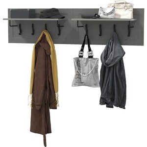 Набор вешалок Моби Остин 15.12 цвет серый графит (1027971) вешалка костюмная мебелик галант 340 серый графит п0005642