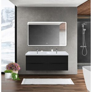 Тумба с раковиной BelBagno Marino-Cer 120х44 Nero Lucido (MARINO-CER-1200-4C-SO-2-NL-P, BB-0325-120-2-LVB)