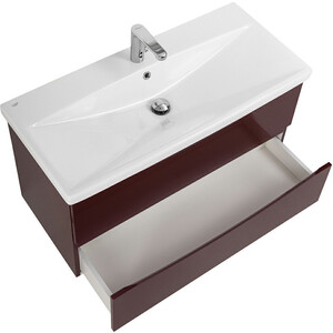 Тумба с раковиной BelBagno Marino-Cer 80х44 Bordo Lucido (MARINO-CER-800-2C-SO-BRDL-P, BB-0322-80-LVB)