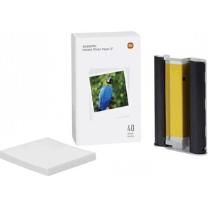 Бумага Xiaomi для фотопринтера Instant Photo Paper 3'' (40 Sheets) SD30 (BHR6756GL) 45 sheets kawaii a5 a6 loose leaf notebook paper refill spiral binder index inner pages monthly weekly daily planner agenda