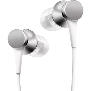 Наушники Xiaomi Mi In-Ear Headphones Basic Silver HSEJ03JY (ZBW4355TY) наушники xiaomi mi basic matte красные