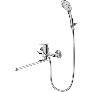 Смеситель для ванны Milardo Rora универсальный, глянцевый хром (RORSB00M10) сифон для ванны geberit глянцевый хром 150 525 21 6