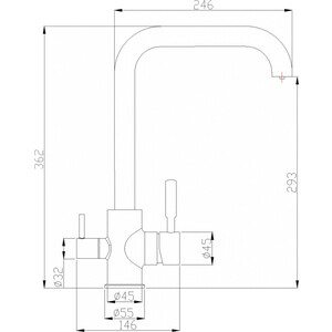 Смеситель для кухни ZorG Steel Hammer SH 715 CR с подключением фильтра, хром