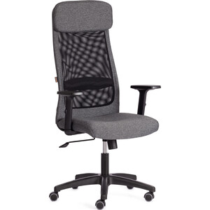 Кресло TetChair PROFIT PLT ткань, серый/черный, 207/W-11 (20614) кресло tetchair runner ткань красный 2603 tw08 tw 12