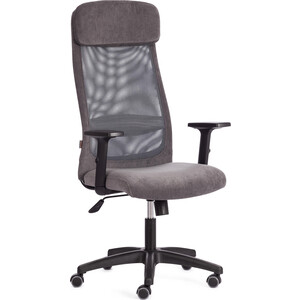кресло tetchair кресло leader флок серый 29 Кресло TetChair PROFIT PLT флок/ткань, серый, 29/W-12 (20537)