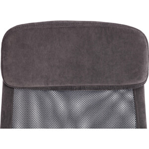 Кресло TetChair PROFIT PLT флок/ткань, серый, 29/W-12 (20537)