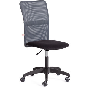 кресло tetchair сн833 ткань 2603 Кресло TetChair START флок/ткань, черный/серый, 35/W-12 (20603)