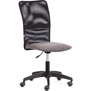 Кресло TetChair START флок/ткань, серый/черный, 29/W-11 (20539) кресло tetchair chief кож зам ткань стеганный 36 6 11
