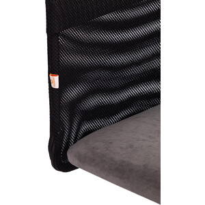 Кресло TetChair START флок/ткань, серый/черный, 29/W-11 (20539)