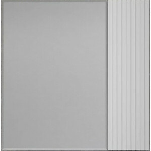 Зеркальный шкаф Style line Стокгольм 70х70 белый рифленый софт (ЛС-00002322) зеркало шкаф sanstar аура 70х70 с подсветкой белый 293 1 2 4 1