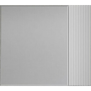 фото Зеркальный шкаф style line стокгольм 80х70 белый рифленый софт (4650134473377)