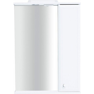 Зеркальный шкаф Sanstar Sharmel 60х85 с подсветкой, белый (108.1-2.5.1.) зеркальный шкаф emmy донна 45х60 правый с подсветкой белый don45bel r