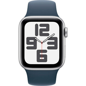 фото Смарт-часы apple watch se 2023 a2723 44мм oled корп.серебристый sport band рем.синий разм.брасл.:160-210мм (mree3ll/a)
