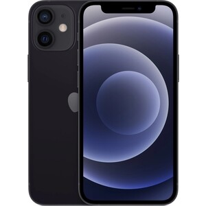 Смартфон Apple iPhone 12 64Gb A2403 1Sim черный защитное стекло ubear extreme nano shield с easy app для apple iphone 14 pro max черная рамка