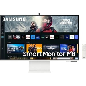 Монитор Samsung 32" M8 LS32CM801UI белый VA LED 16:9 HDMI M/M матовая HAS 400cd 178гр/178гр 3840x2160 60Hz 4K USB 7.2кг