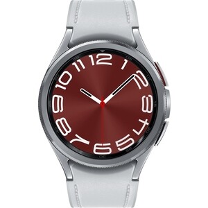 Смарт-часы Samsung Galaxy Watch 6 Classic 43мм 1.3'' AMOLED корп.серебристый рем.серебристый (SM-R950NZSACIS) смарт часы samsung galaxy watch 6 44мм 1 5 amoled корп серебристый рем серый sm r940nzsacis