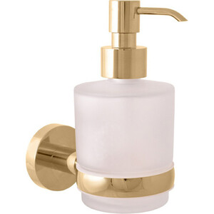 Дозатор для жидкого мыла Rav Slezak Colorado золото/стекло матовое (COA0303Z) держатель туалетной бумаги rav slezak colorado с крышкой золото coa0400z