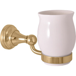 Стакан для ванной Rav Slezak Morava золото/белый (MKA0201Z) стакан для ванной timo nelson двойной антик 160032 02