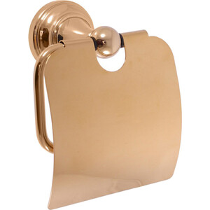 Держатель туалетной бумаги Rav Slezak Morava с крышкой, золото (MKA0400Z) держатель туалетной бумаги grohe essentials с крышкой 40367001