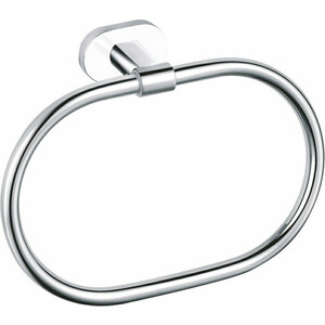 Полотенцедержатель Rav Slezak Yukon кольцо, хром/белый (YUA0104CB) кольцо для полотенец rav slezak yukon yua0104cmatz