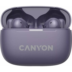 Наушники Canyon OnGo TWS-10 ANC+ENC, Purple наушники canyon ongo tws 10 anc enc purple