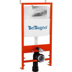 Инсталляция для унитаза BelBagno BB026 с клавишей хром (BB026/BB081CR) инсталляция для унитазов belbagno