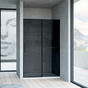 Душевая дверь Vincea Slim Soft 120х200 тонированная, черная (VDS-1SS120CGB)