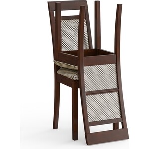 Два стула Мебель-24 Гольф-12 разборных, цвет орех, обивка ткань руми 812/8 (1028321)