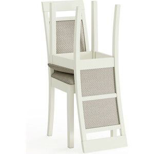 Два стула Мебель-24 Гольф-12 разборных, цвет слоновая кость, обивка ткань атина бежевая (1028322)