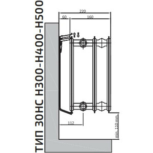 фото Радиатор стальной heaton plus hygiene compact hc 400х700 тип 30