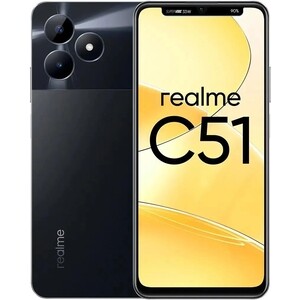 Смартфон Realme C51 4/64черный RMX3830 (4+64) BLACK C51 4/64черный - фото 1