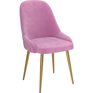 Стул ОЛМЕКО Антре (велюр тенерифе розовый/металл золотой) (ML876880487) барный стул мирелла золотой велюр 14 хард металл белый