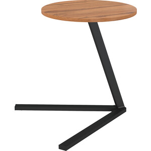 Стол приставной ОЛМЕКО 42.47 Сеул (дуб вотан/металл: черный) (ML876880419) стол приставной олмеко 42 47 сеул мрамор металл ml876880423