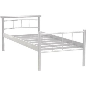 Кровать одинарная ОЛМЕКО 42.25-01 Токио (металл белый) (ML876880450) кровать софа 10 800 × 1900 мм корпуса белый велюр бирюзовый