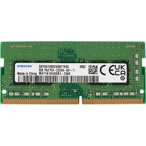 Память оперативная Samsung DDR4 8GB 3200MHz OEM PC4-25600 CL22 SO-DIMM 260-pin 1.2В original single rank OEM (M471A1K43DB1-CWE)