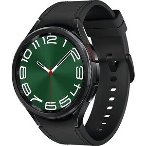 Смарт-часы Samsung Galaxy Watch 6 Classic 47мм 1.5'' AMOLED корп.черный рем.черный (SM-R960NZKACIS) смарт часы samsung galaxy fit 3 sm r390 1 6 amoled корп графитовый рем графитовый разм брасл m l sm r390nzaacis