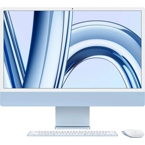 Моноблок Apple iMac24'' M3 16Gb SSD256Gb macOS WiFi BT 143W клавиатура мышь Cam синий 4480x2520