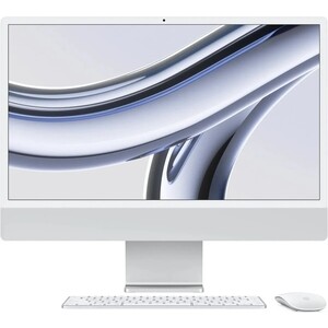 Моноблок Apple iMac24'' M3 16Gb SSD512Gb macOS WiFi BT 143W клавиатура мышь Cam серебристый 4480x2520