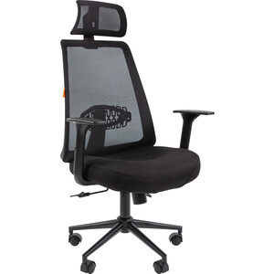 Офисное кресло Chairman 535 Россия BLACK ткань черный/черный (00-07142313) сетка и режущий блок braun 3000 interface black