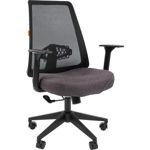 Офисное кресло Chairman 535 Россия LT ткань черный/серый (00-07131869) офисное кресло chairman game 17 россия экопремиум красный 7024560