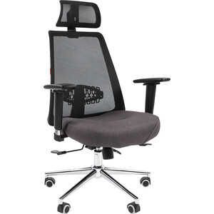 Офисное кресло Chairman 535 Россия LUX ткань черный/серый (00-07131866) офисное кресло chairman стандарт ст 79 ткань с 3