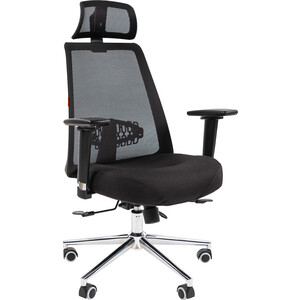 Офисное кресло Chairman 535 Россия LUX ткань черный/черный (00-07131867) офисное кресло chairman стандарт ст 79 ткань с 3