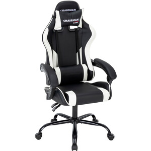 Офисное кресло Chairman CH41 экокожа, черно-белый (00-07145957) офисное кресло для персонала dobrin mickey lmzl pp635d белый