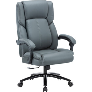 Офисное кресло Chairman CH415 экокожа, серый (00-07145940) офисное кресло для персонала dobrin diana lm 9800 gold серый велюр mj9 75