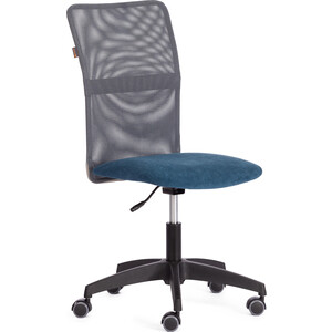 Кресло TetChair START флок/ткань, синий/серый, 32/W-12 (21294) кресло tetchair сн757 ткань серый синий с27 с24