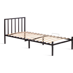 Кровать TetChair Bruno металл, 90*200 см, черный (20633) кровать tetchair malva mod 9303 металл 90 200 см single bed white белый